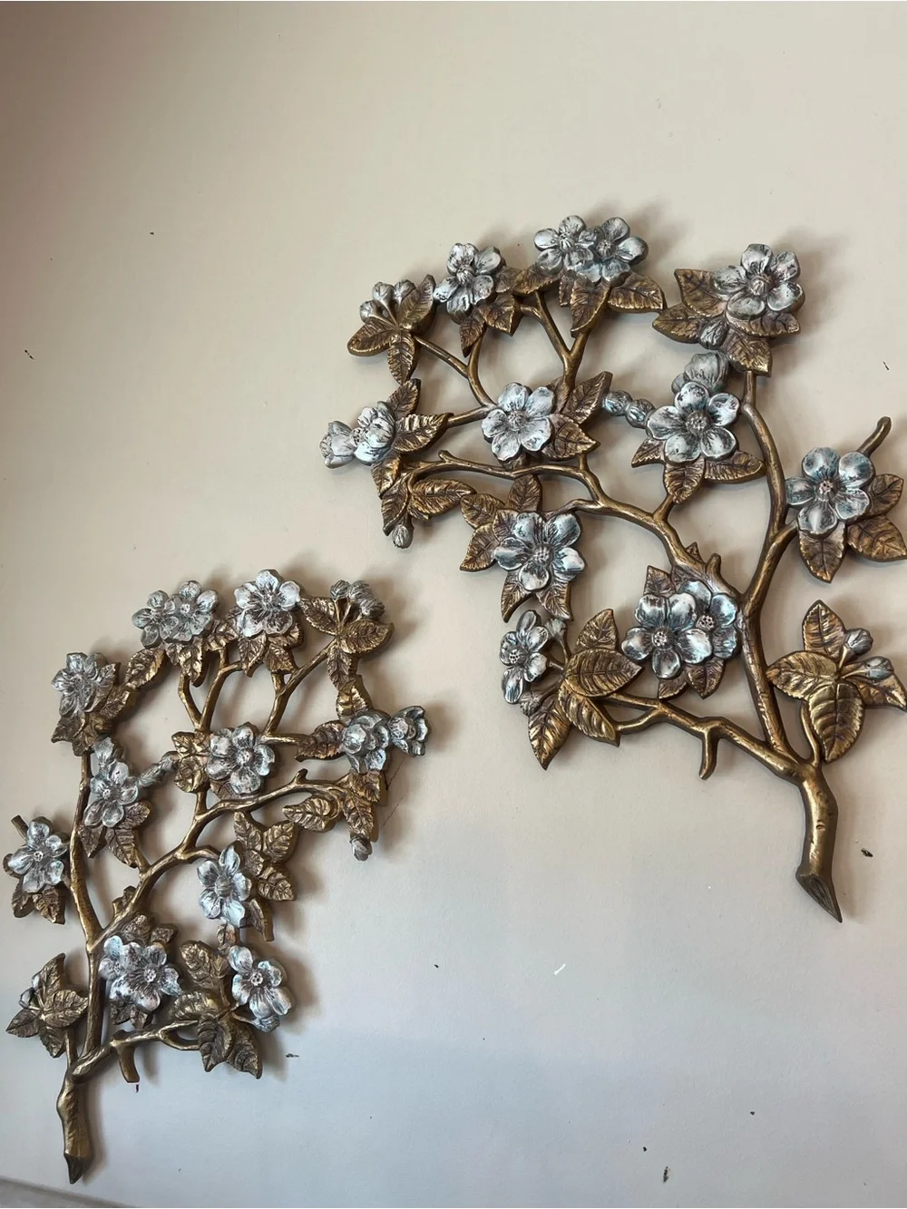 Pair of Vintage Mid Century Modern Wall Hangings